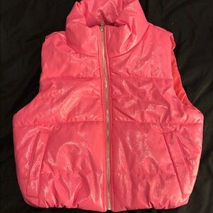 Shiny Pink Puffer Vest